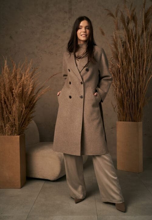 Luxury cashmere coat