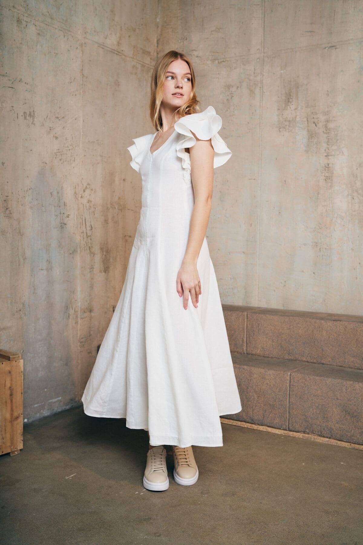 Ultra romantic linen dress