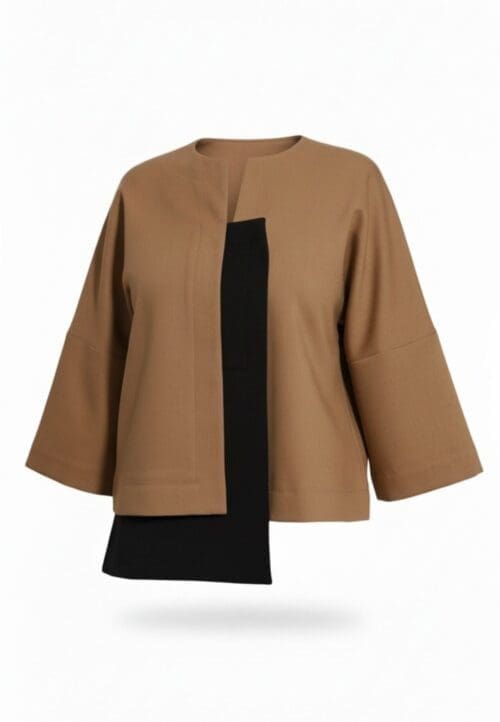 Asimetrinė vilnos palaidinė